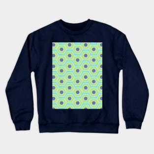 Simple Hexagon Pattern Crewneck Sweatshirt